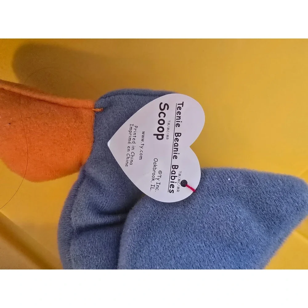 Ty Teenie Beanie Babies Scoop The Pelican‎ Plush Toy 1993